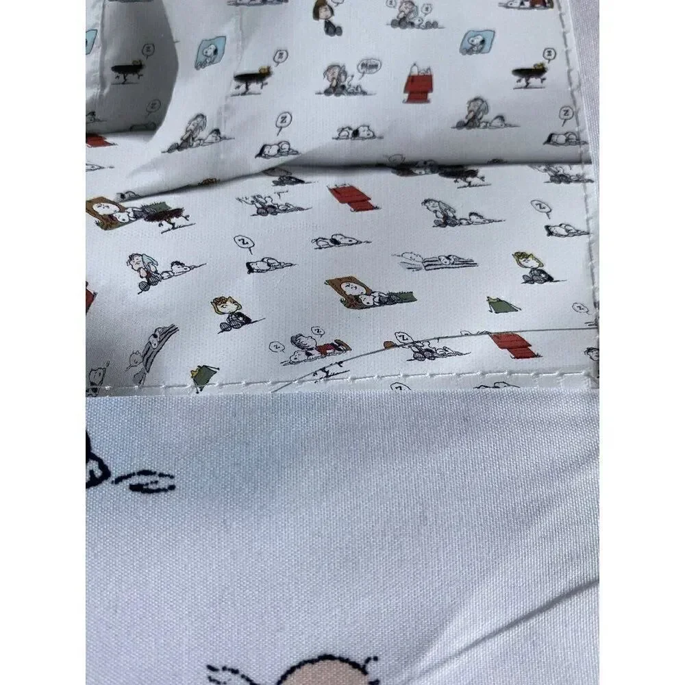 Peanuts Snoopy Woodstock Charlie Brown‎ Linus Sally TWIN Size Soft Sheet Set NEW